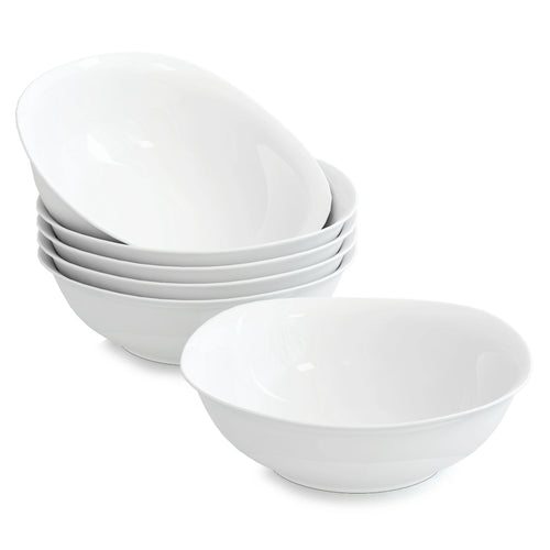 ensemble 6 bols porcelaine elisa 17 cm uni
