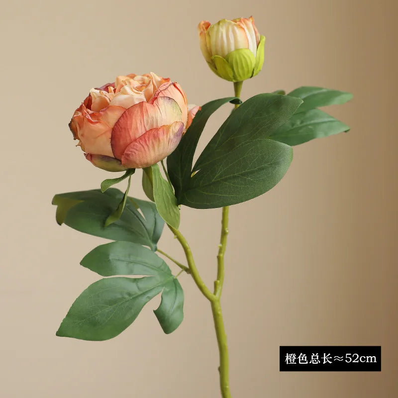grandes fleurs artificielles de pivoine en soie pour décorations de mariage - vue 10 sur 11