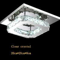 Plafonnier LED décoratives en cristal maison cuisine chambre salon moderne salle à manger Hallw