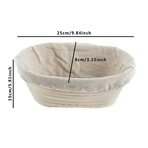 corbeille à pain en rotin panier de fermentation indonésien tissé - vue 20 sur 19
