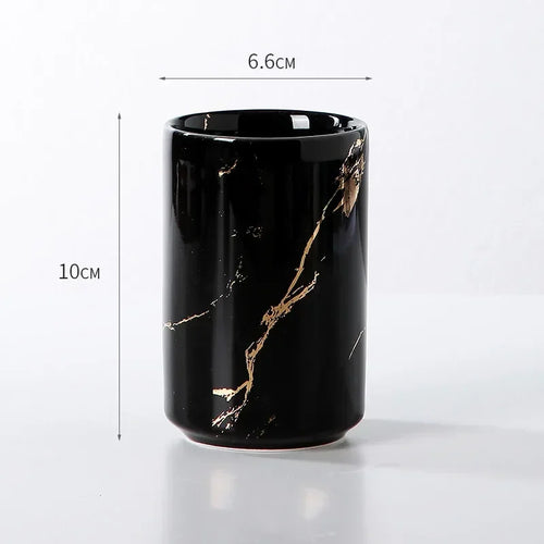tasse en céramique pour couple porte-brosse à dents et rangement - vue 23 sur 22
