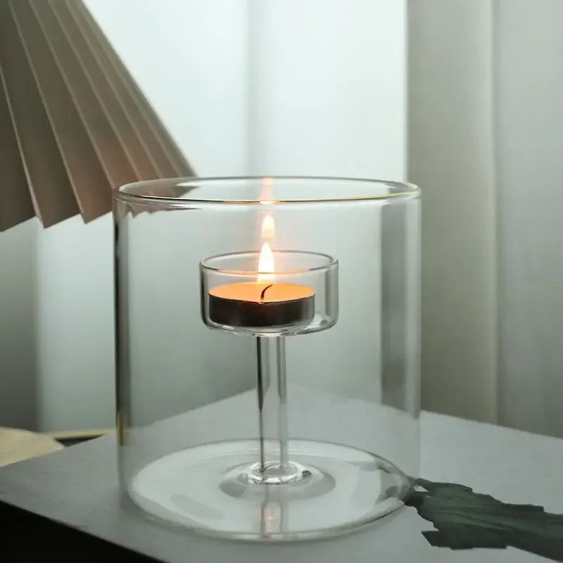 ensemble de bougeoirs modernes pour décoration de mariage - vue 5 sur 9