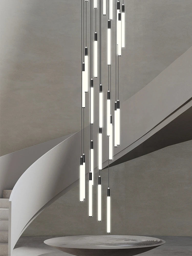 lustre moderne suspendu pour éclairage intérieur design loft - vue 4 sur 18