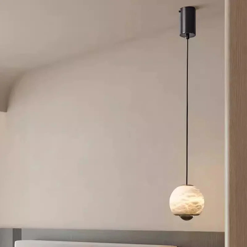 lustre de luxe en marbre naturel pour décoration de restaurant - vue 4 sur 6