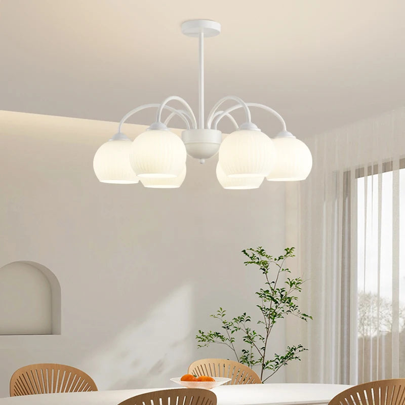 lustre à led design moderne luminaire suspendu décoratif - vue 6 sur 12