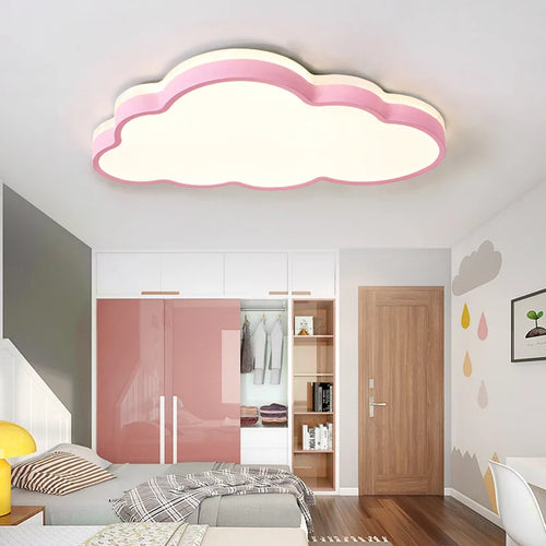 plafonnier led design moderne en forme de nuage pour enfants - vue 4 sur 9