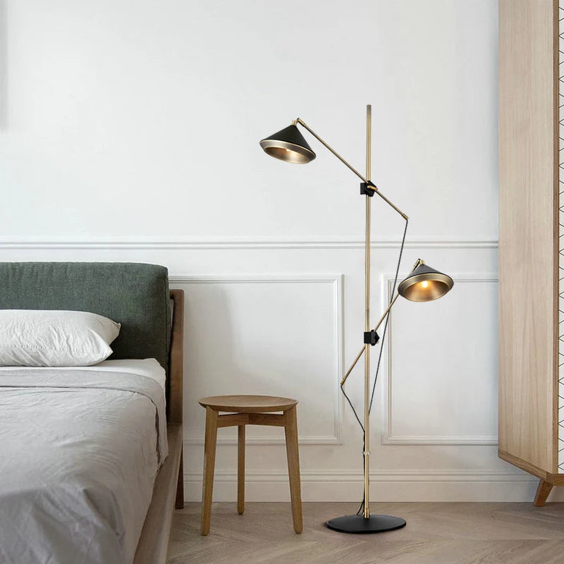 lampadaire moderne avec haut-parleur design luxe réglable