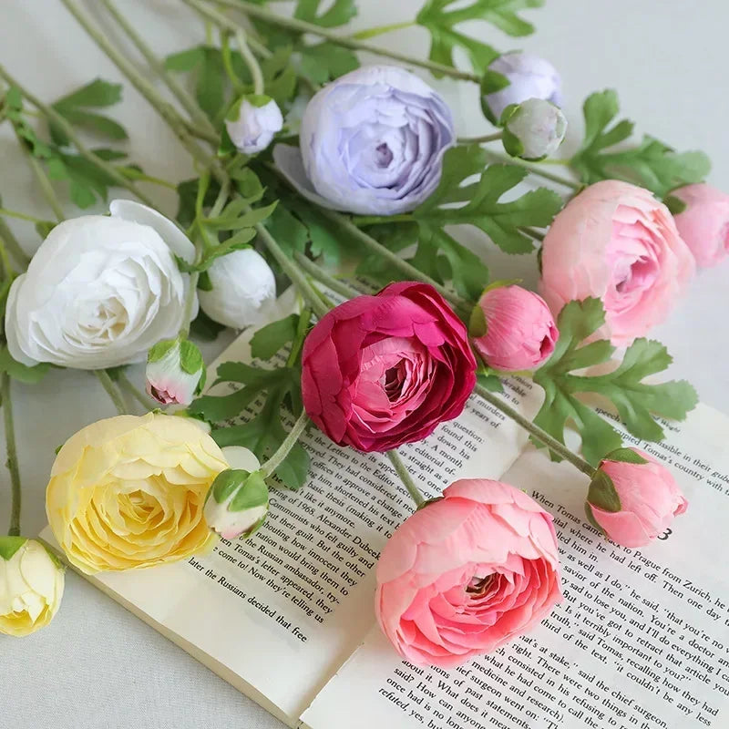 fleurs artificielles en soie pour décoration de jardin et balcon - vue 5 sur 12