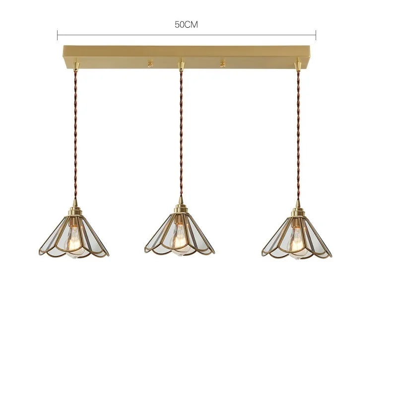 Suspension Nordique LED en Verre et corps doré - vue 15 sur 20