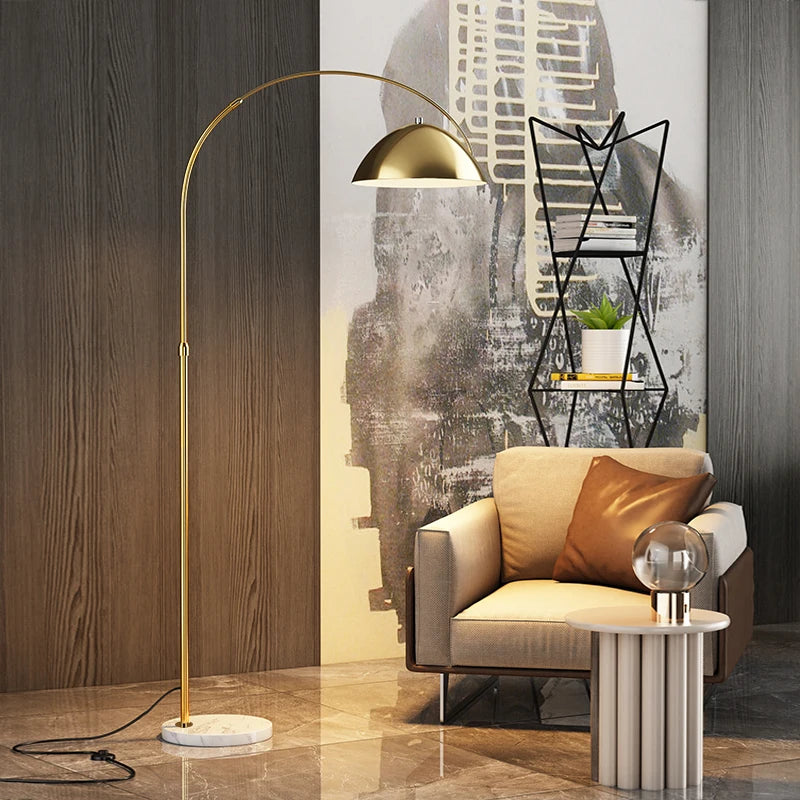Lampadaire LED Marbre Luxe Styliste Italien