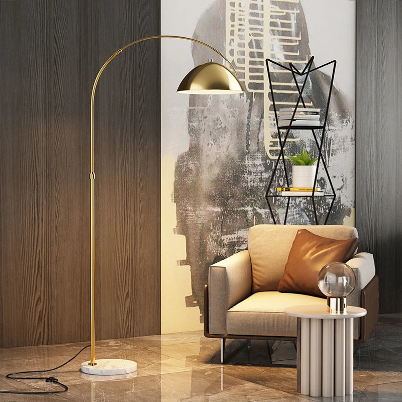 Lampadaire LED en marbre de luxe de styliste italien