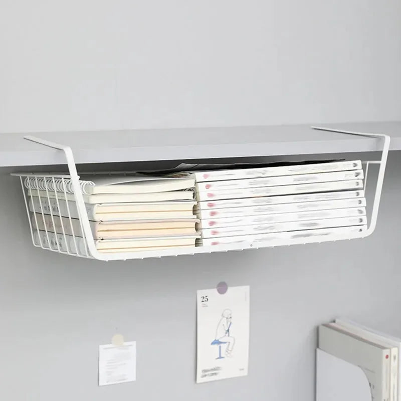 panier de rangement suspendu multifonctionnel en fer perforé - vue 7 sur 18