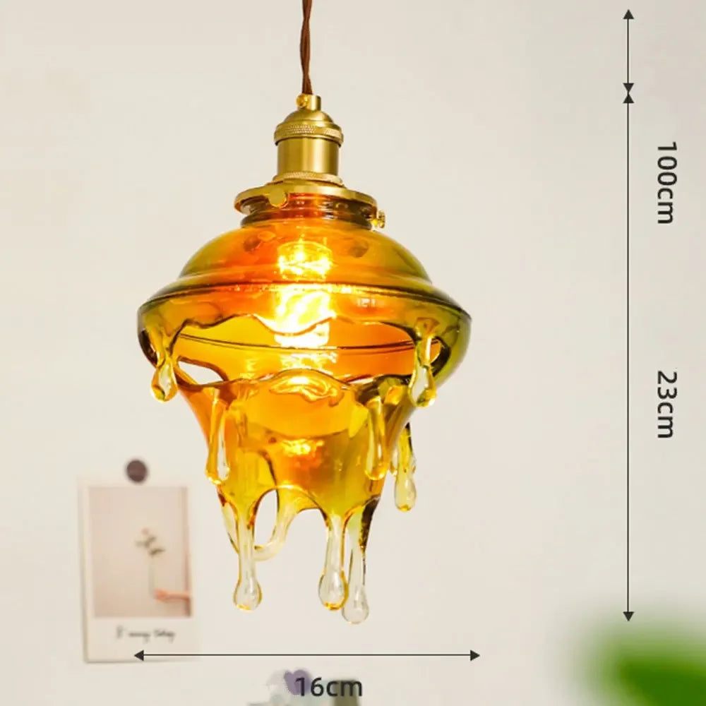 lampe créative gouttelettes de bougie design rétro pour décoration artistique - vue 10 sur 10