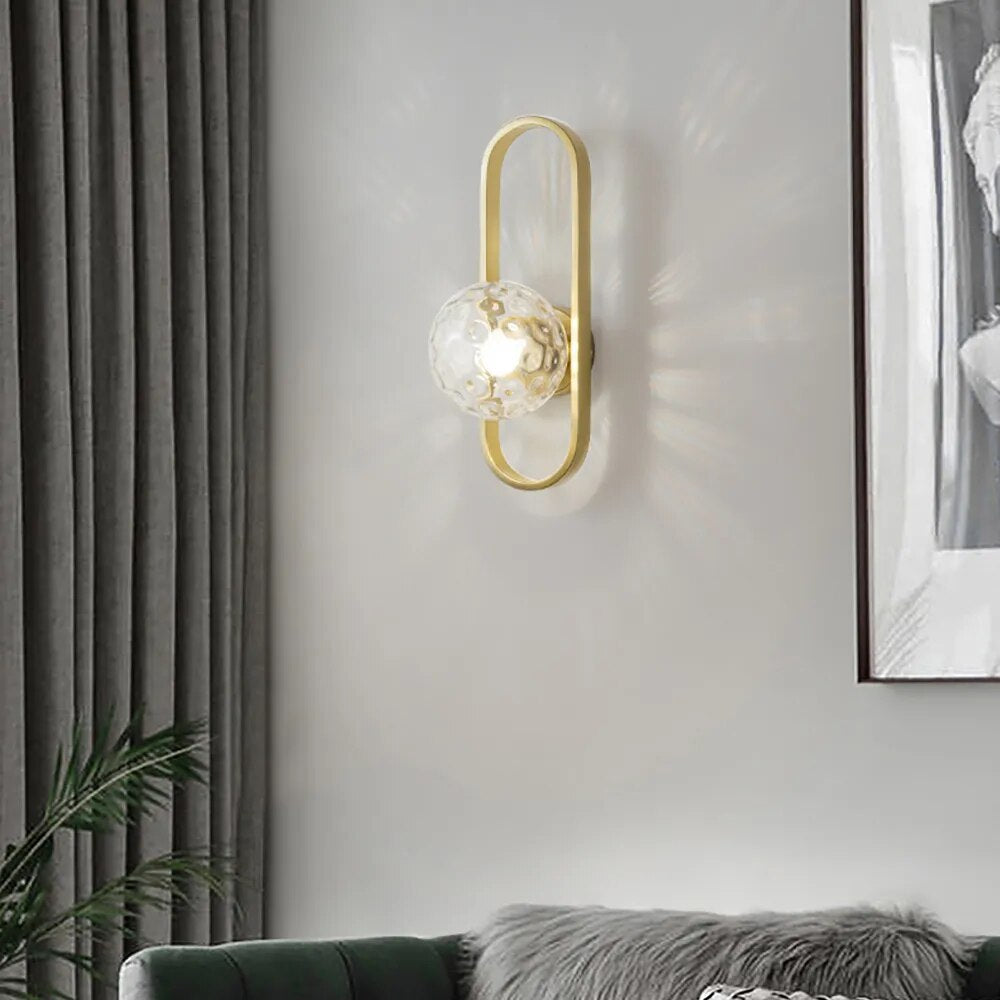 Applique murale minimaliste en verre pour allée - vue 3 sur 10