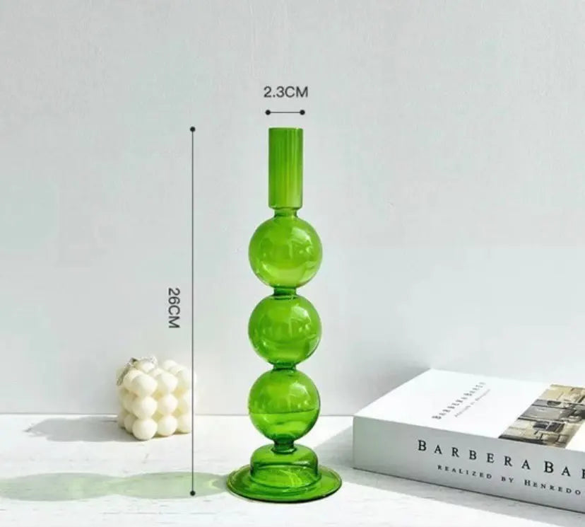 bougeoirs nordiques en verre pour mariage et cadeaux décoratifs - vue 16 sur 16