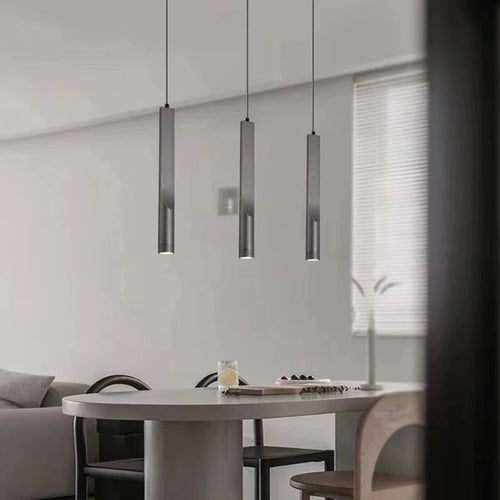 lustre moderne minimaliste en aluminium - vue 3 sur 8