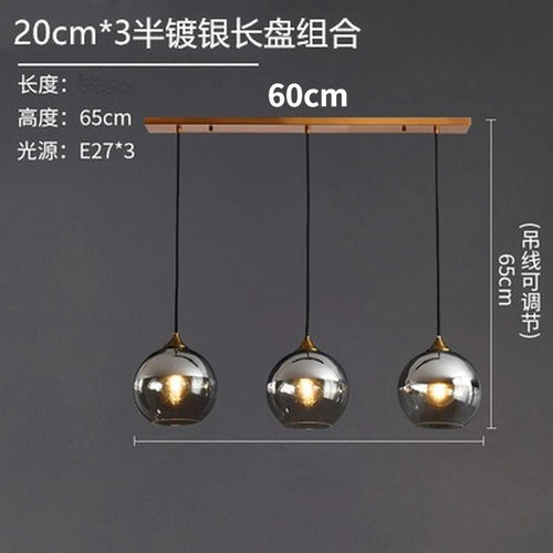 lustre en verre design nordique pour décoration intérieure - vue 11 sur 26