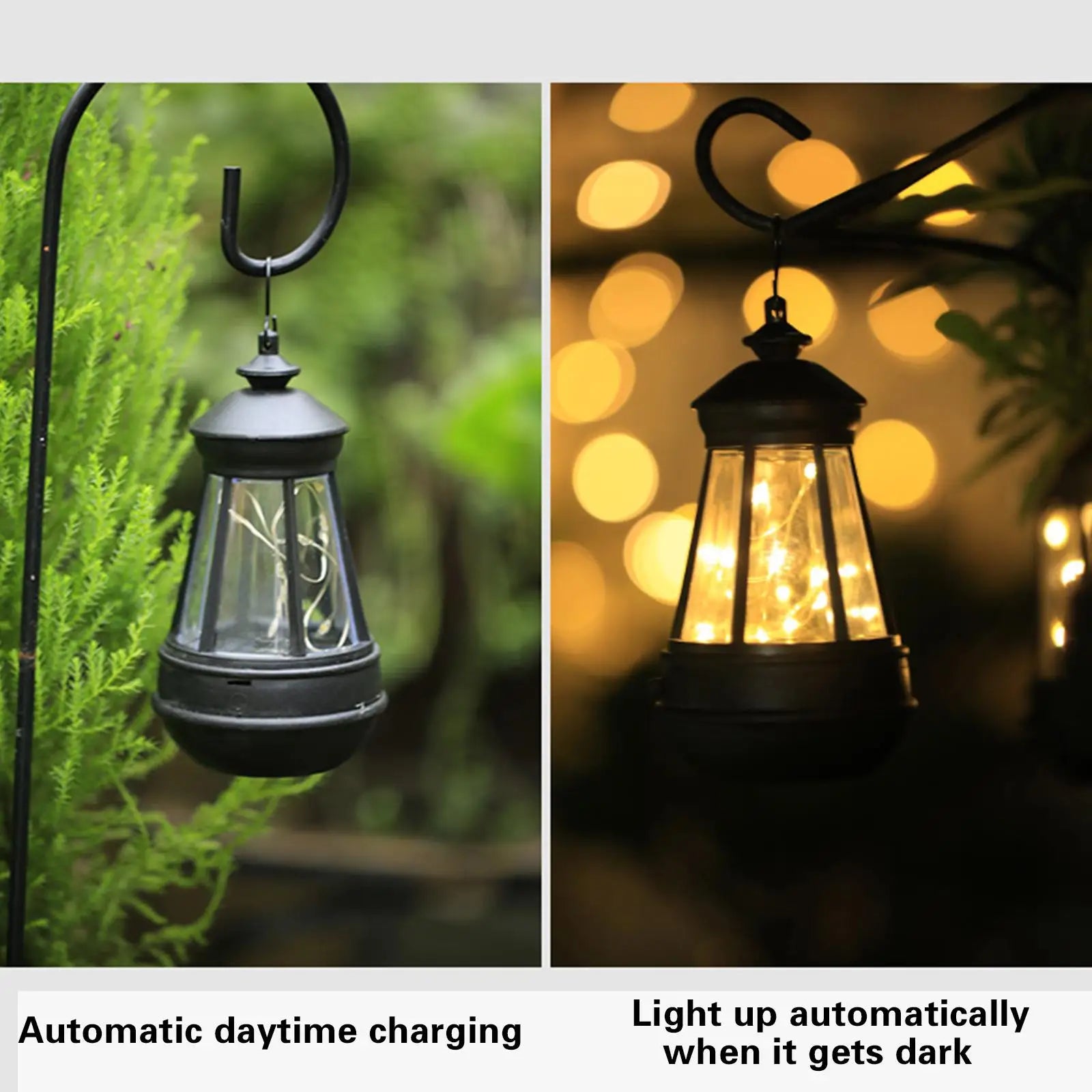 lampes solaires étanches rétro pour extérieur jardin et décoration - vue 8 sur 8