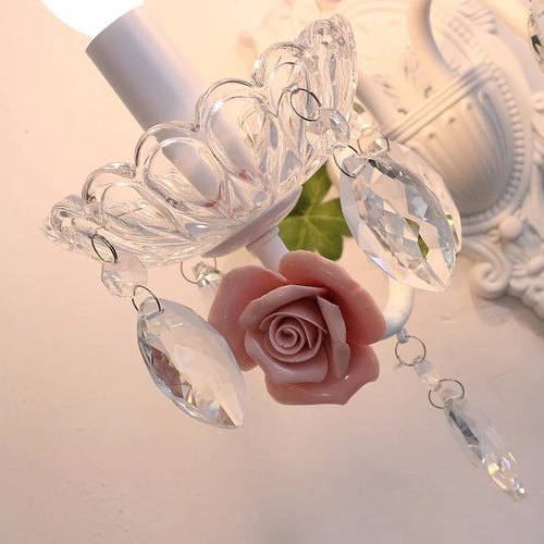 applique murale en cristal style coréen pour éclairage décoratif - vue 6 sur 16