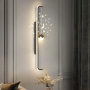 Applique murale longue noir blanc moderne