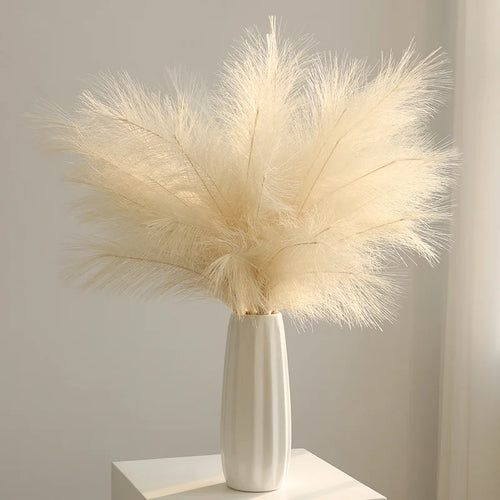 fleurs artificielles herbe de pampa pour décoration intérieure et fêtes - vue 2 sur 20