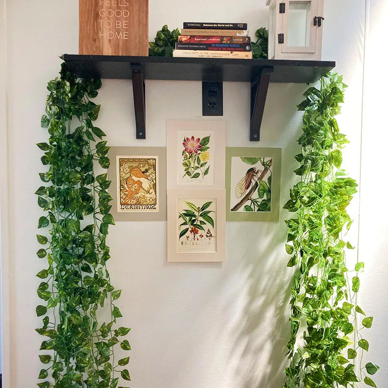 jardinière murale en rotin et osier fait main pour plantes