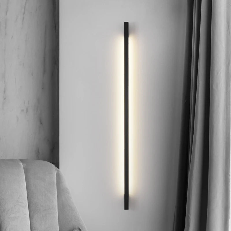 applique murale à bande led minimaliste moderne et créative - vue 4 sur 16