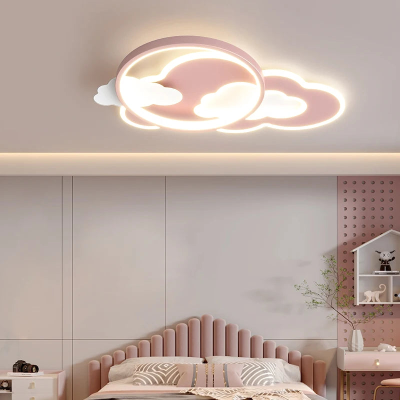 plafonnier led nuage moderne pour chambre d enfants décorative - vue 5 sur 9