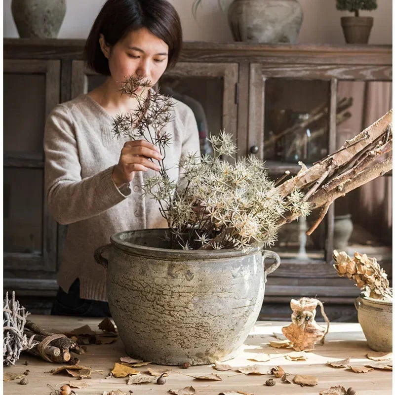 jardinières en poterie rustiques pour décoration intérieure et extérieure - vue 3 sur 25