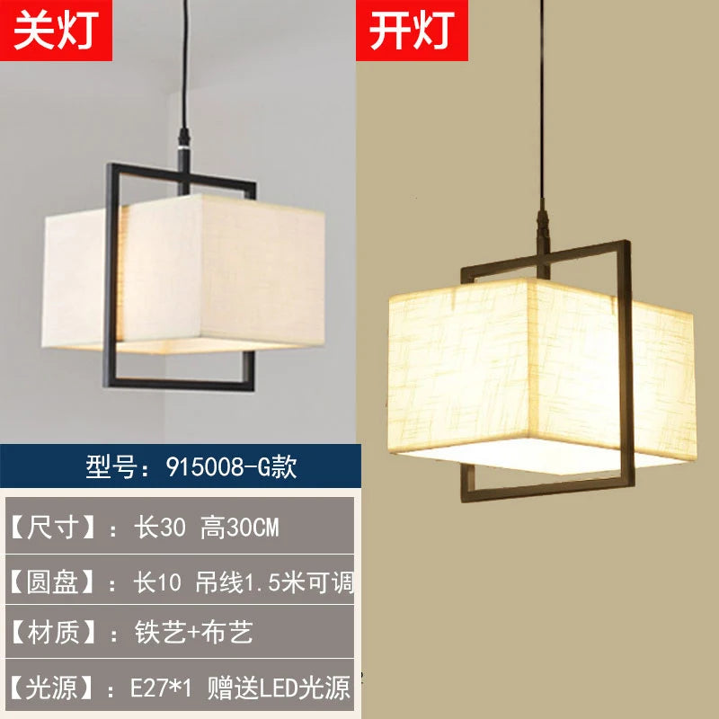 lustre chinois rétro style chinoiserie pour un éclairage élégant - vue 9 sur 22