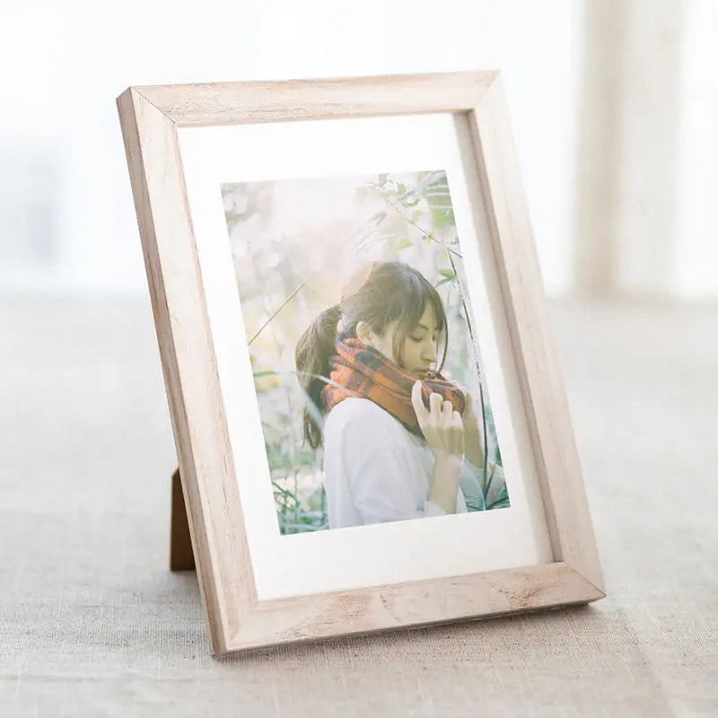 Cadre Photo Sur Mesure Vintage Blanc - Bois MDF - Format Portrait - Fabriqué En Allemagne