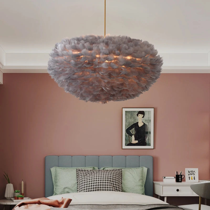Suspension LED en forme de plumes - vue 4 sur 11
