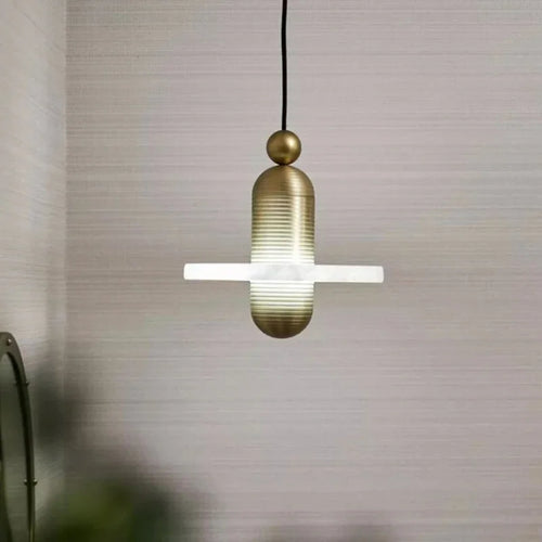 suspension en marbre à led design pour intérieur élégant - vue 7 sur 14