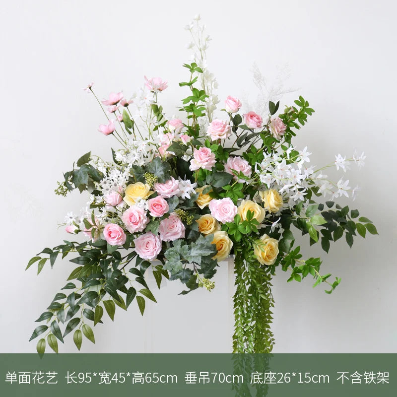 arrangement de fleurs artificielles pour décoration de mariage et événements - vue 7 sur 12