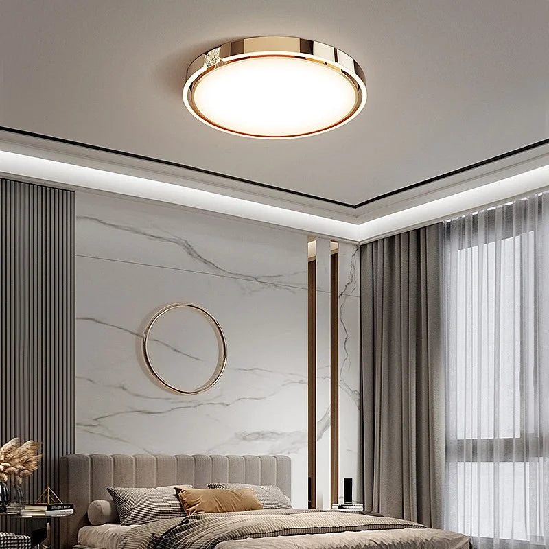 Plafonnier LED en diamant au design nordique haut de gamme