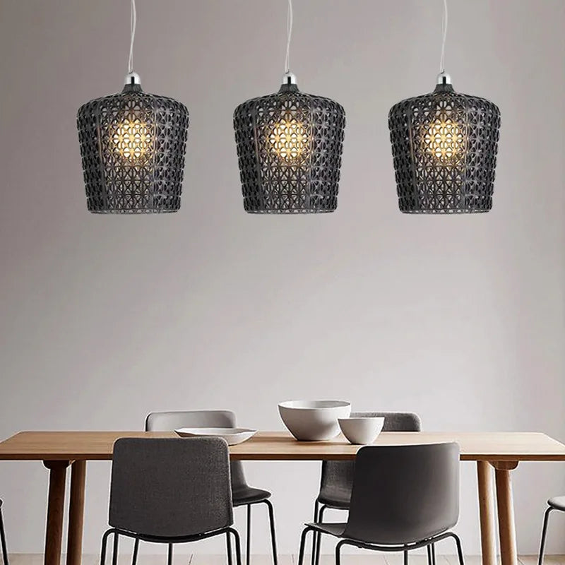 lustre suspendu à led en acrylique design nordique pour éclairage intérieur