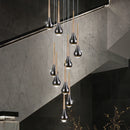 lustre long nordique moderne creux idéal pour loft hôtel appartement