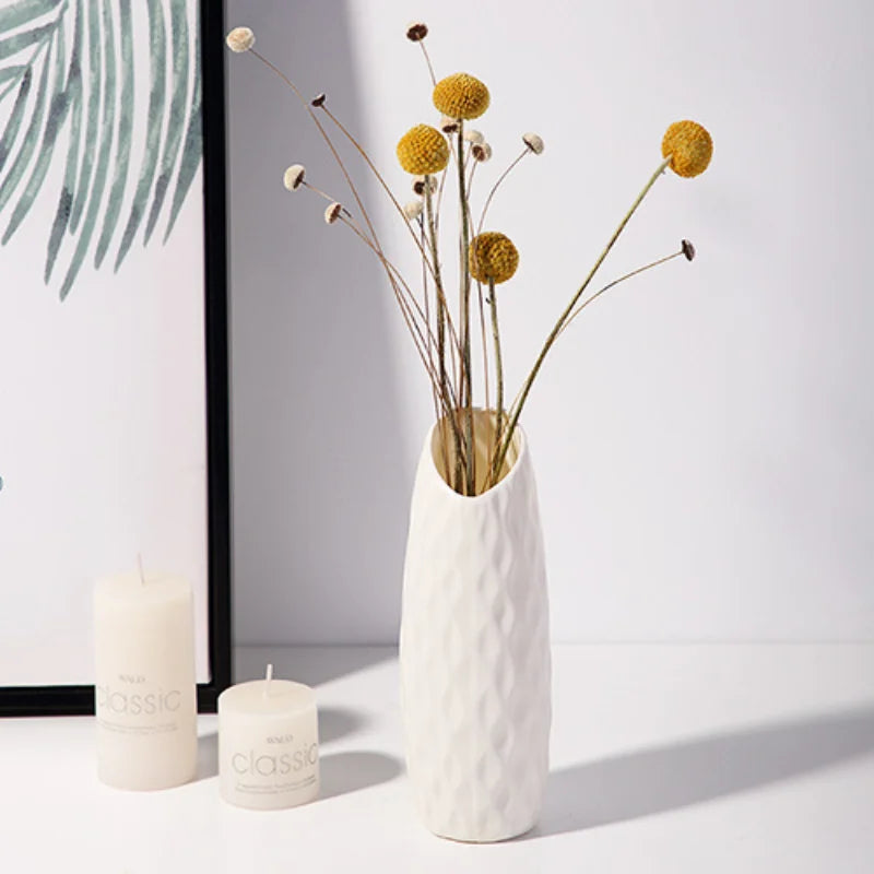 vase nordique en plastique pour fleurs décoration moderne maison - vue 6 sur 12