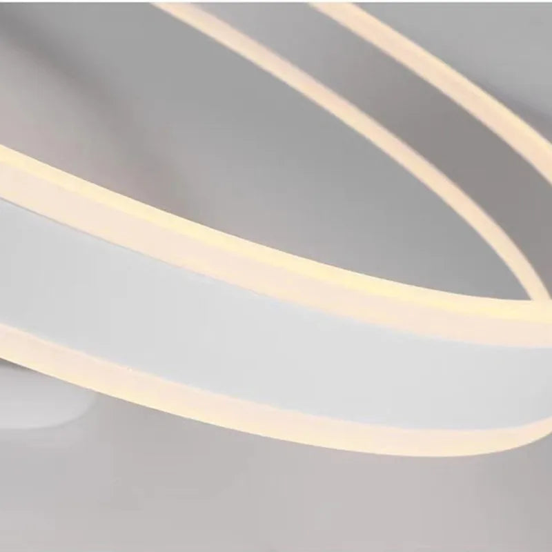 Anneau nordique Led lustre de plafond réglable pour piste salle à manger salon Table centrale chambre suspension lumière décor Lustre luminaire - vue 6 sur 12