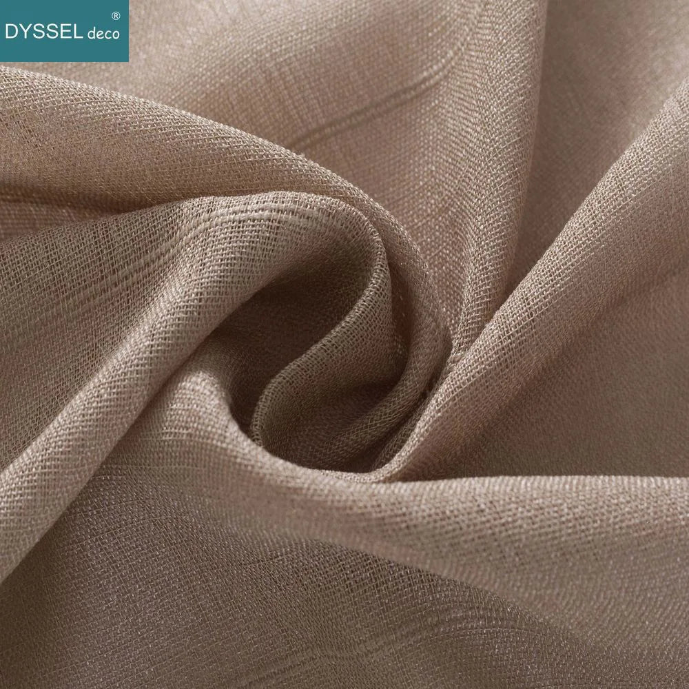 Rideau voilage rayures style europeen pour salon chambre - vue 5 sur 8