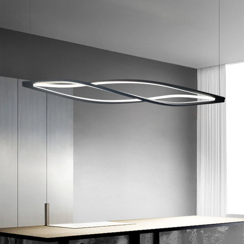 suspension led minimaliste en aluminium pour éclairage maison - vue 2 sur 8