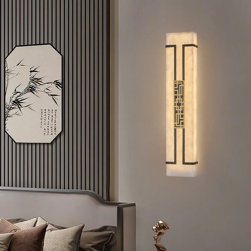 applique murale en marbre style chinois moderne décoratif - vue 5 sur 6