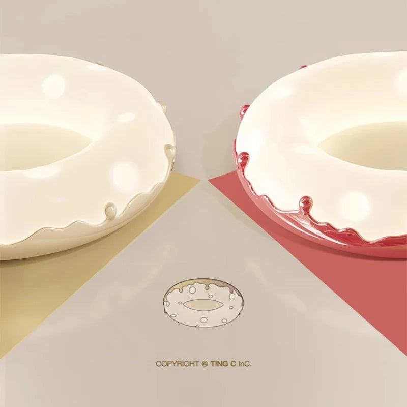 lustre créatif en forme de beignet pour chambre d'enfant - vue 6 sur 12