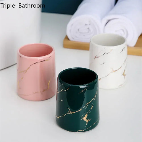 tasse en céramique pour couple porte-brosse à dents et rangement - vue 4 sur 22