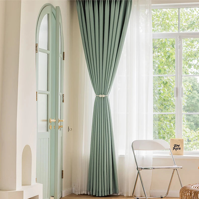 Rideau occultant thermique épais pour salon chambre - vue 4 sur 13