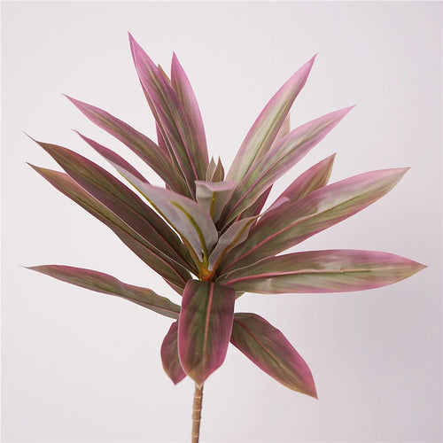 plante tropicale en pot avec palmier et bambou décoratif - vue 10 sur 18