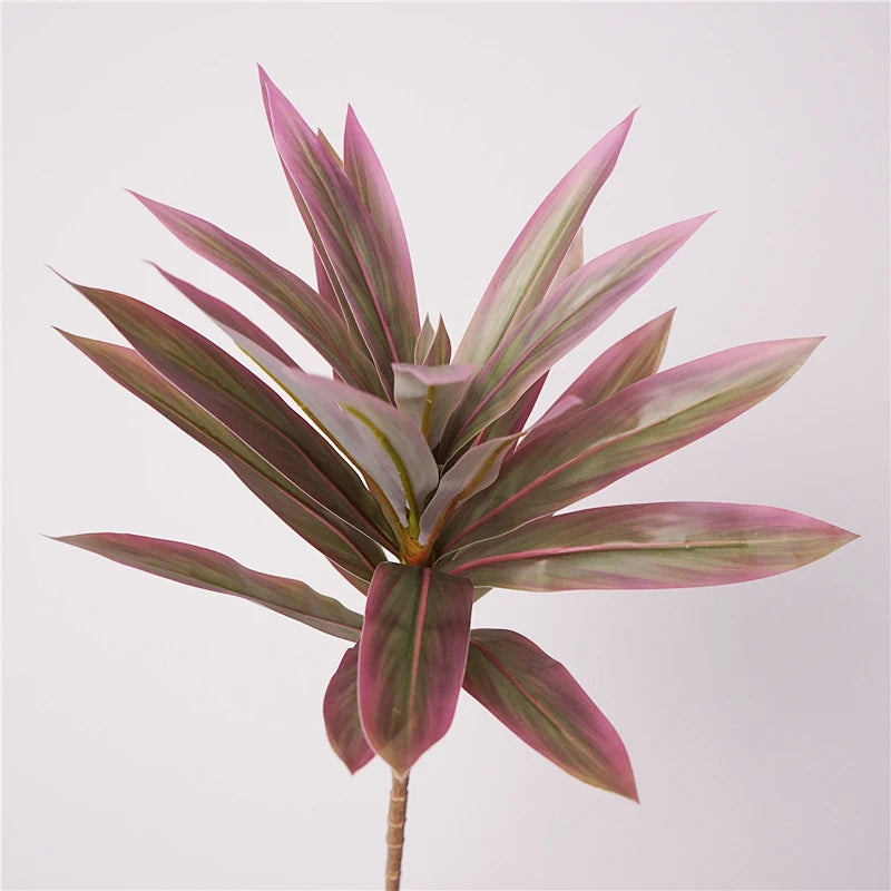 plante tropicale en pot avec palmier et bambou décoratif - vue 9 sur 18