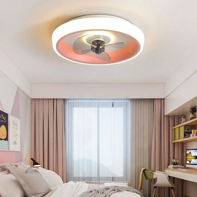 ventilateur silencieux avec lames invisibles et éclairage intégré - vue 4 sur 12