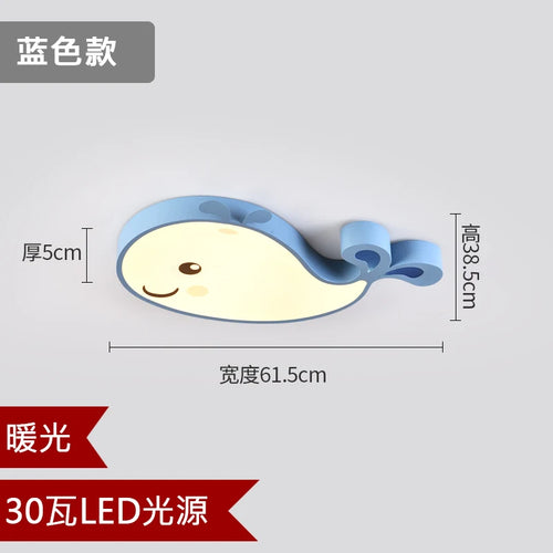 plafonnier led baleine éclairage créatif moderne pour enfant - vue 9 sur 15