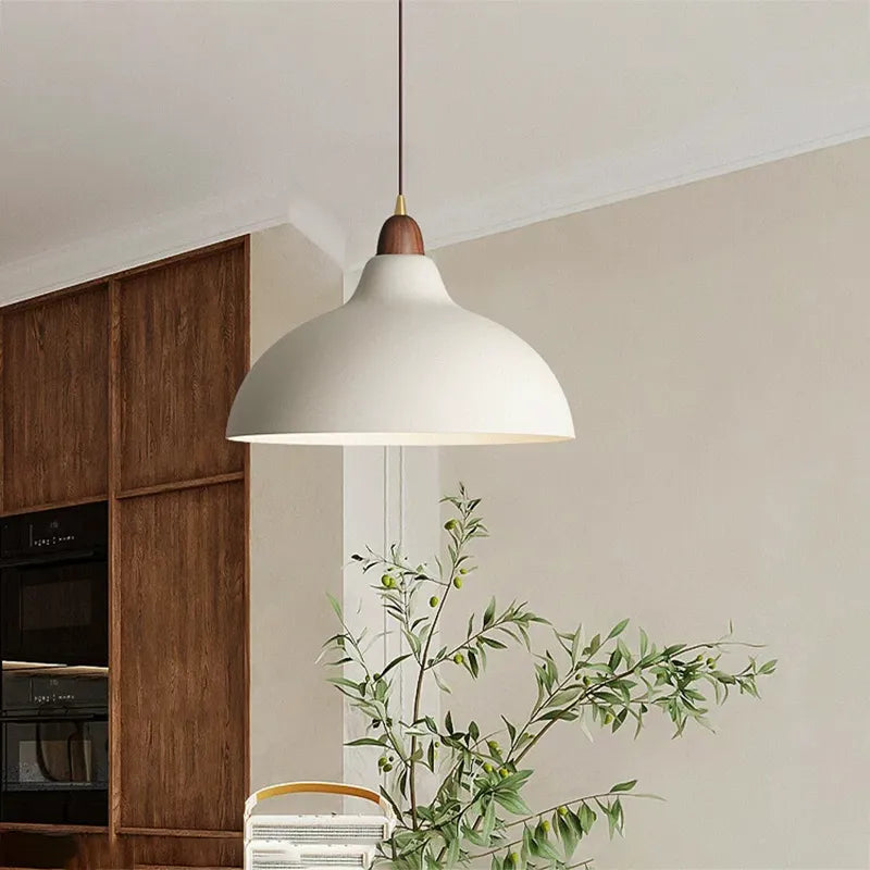 Suspension nordiques lampes suspendues industrielles luminaire d'intérieur pour salon salle à manger cuisine décor noir blanc suspension